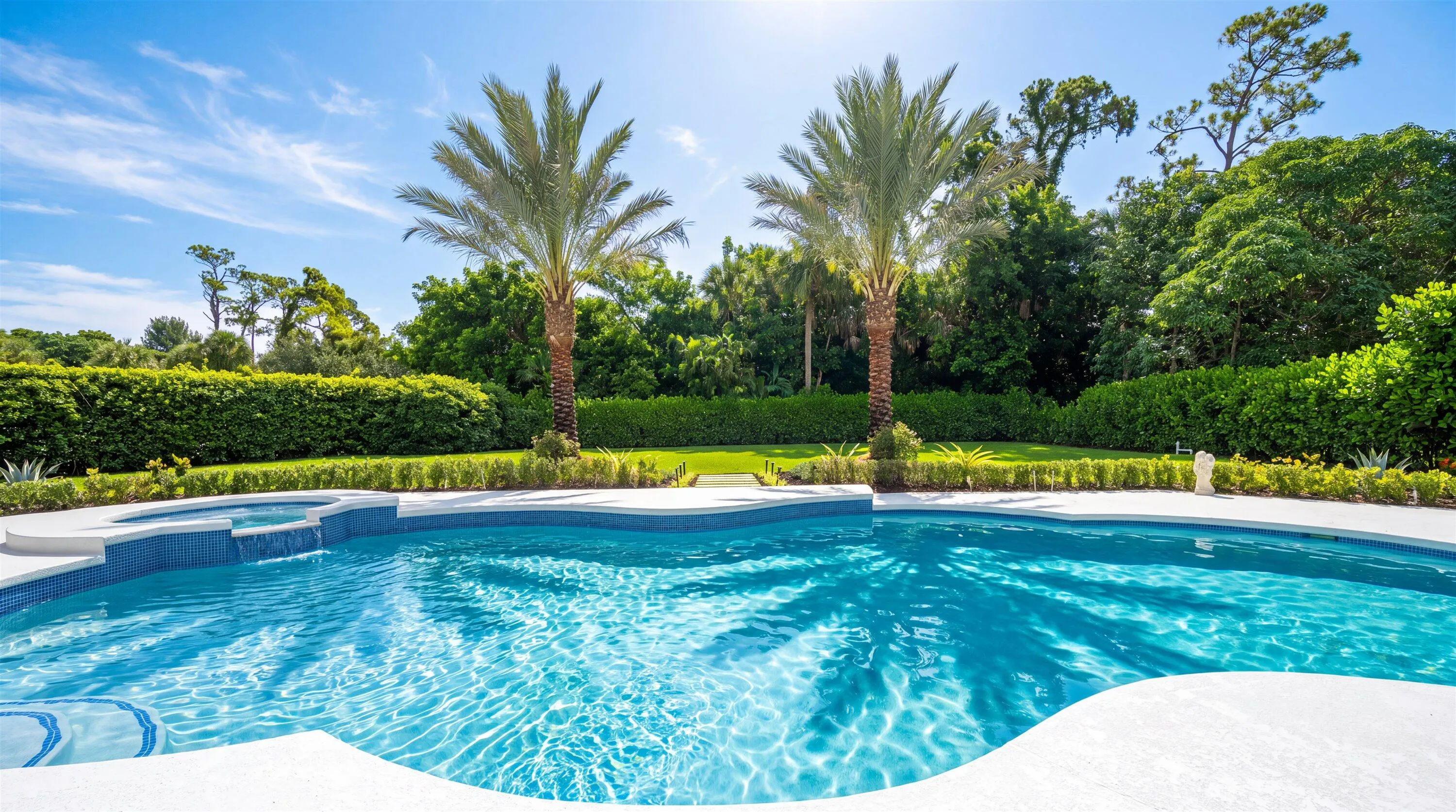 Private .59 acre yard