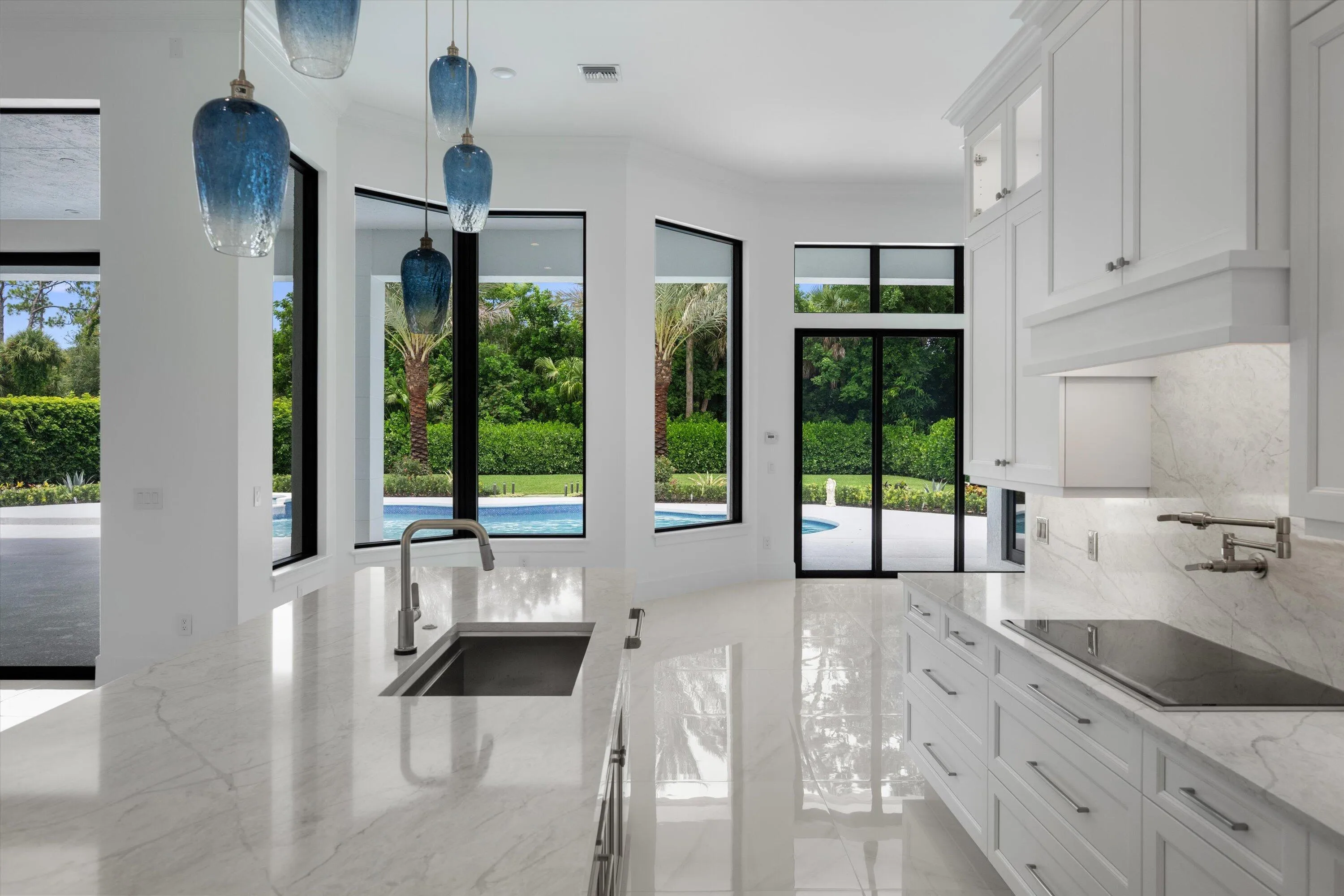 Kitchen opening to Breakfast area