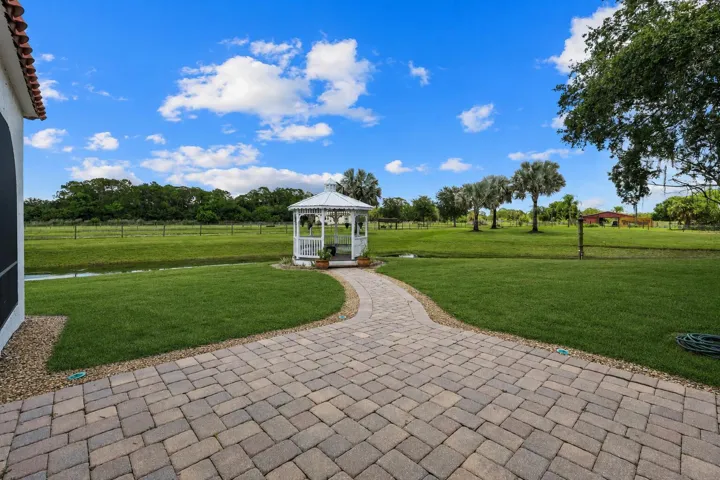 Gazebo by pond