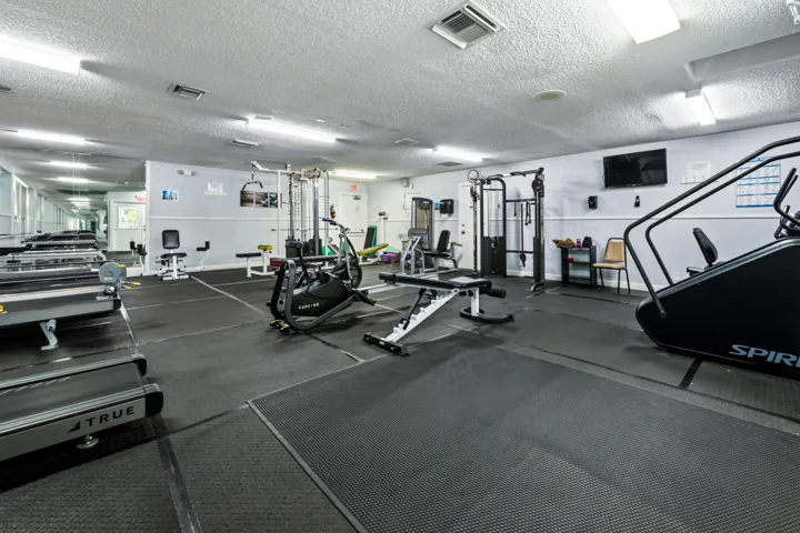 Clubhouse A fitness room