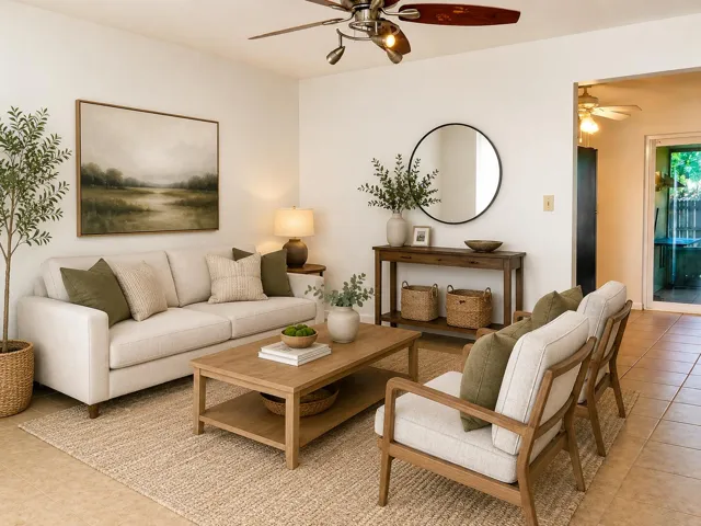 Living Room Virtually Staged