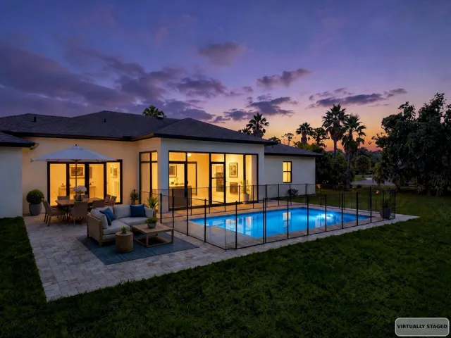 Pool Staged Dusk