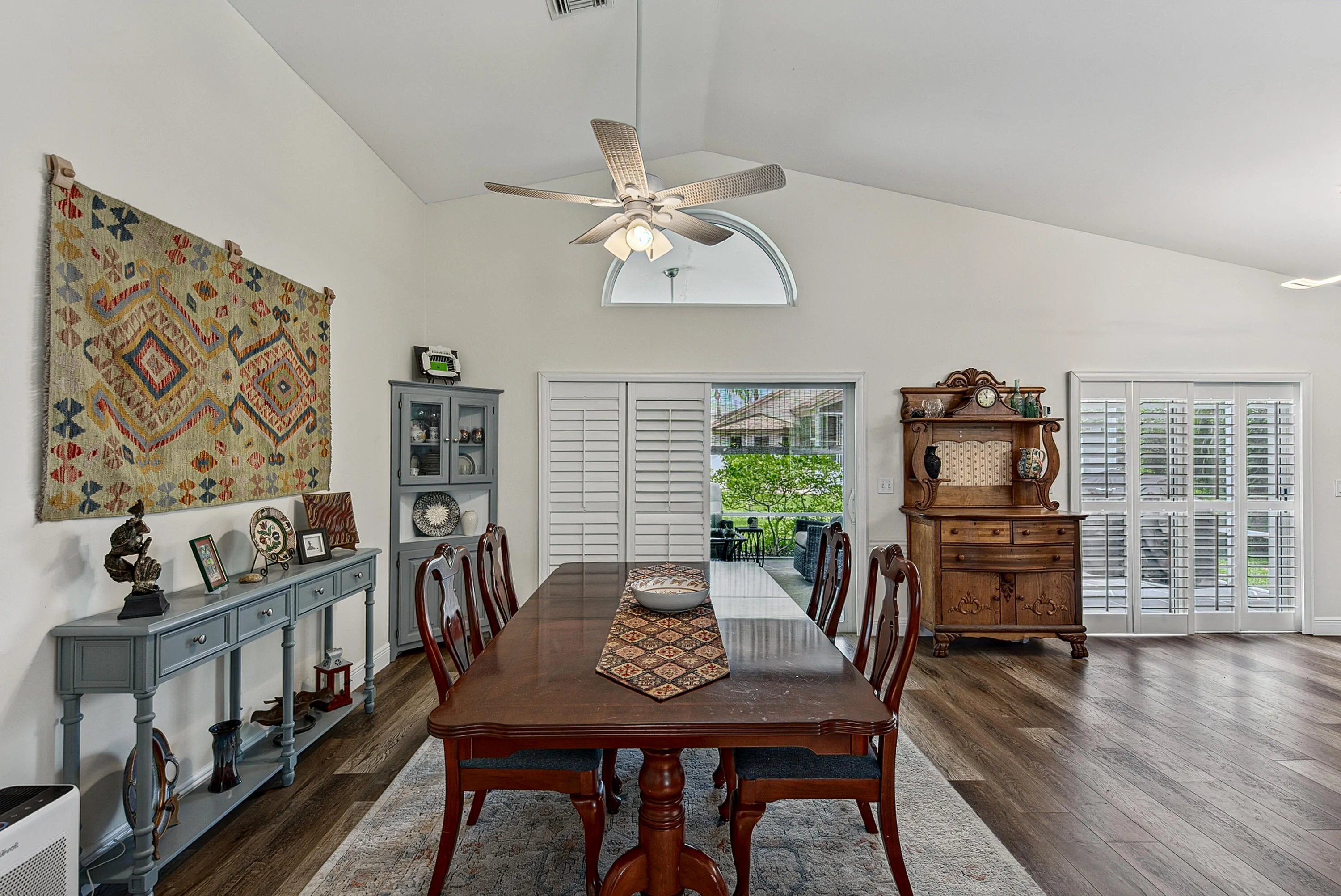 Large dining area is perfect place to celebrate with friends and family