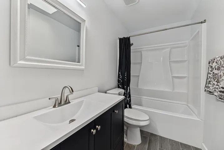 Even the upstairs bath was completely renovated