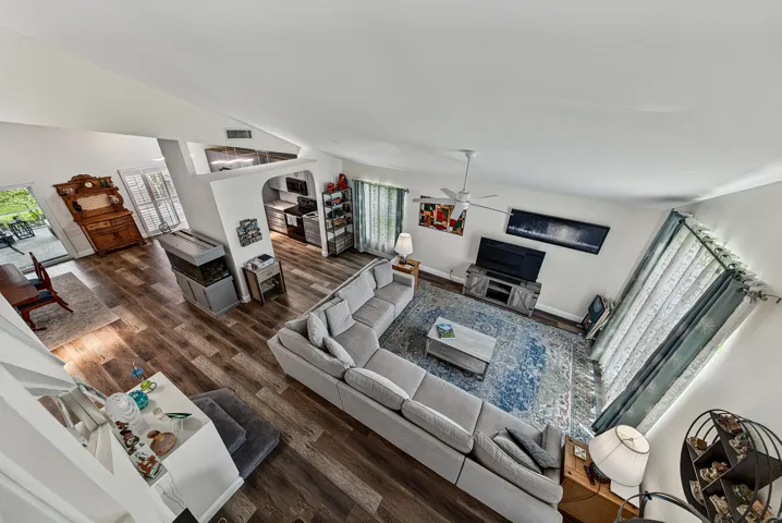 View from the top of the stairs