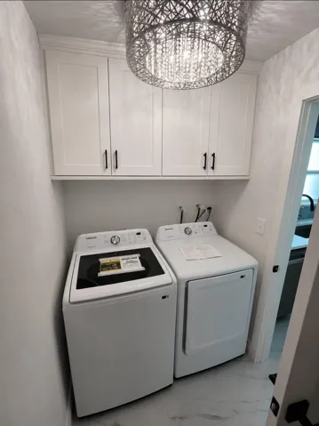 Washer and dryer