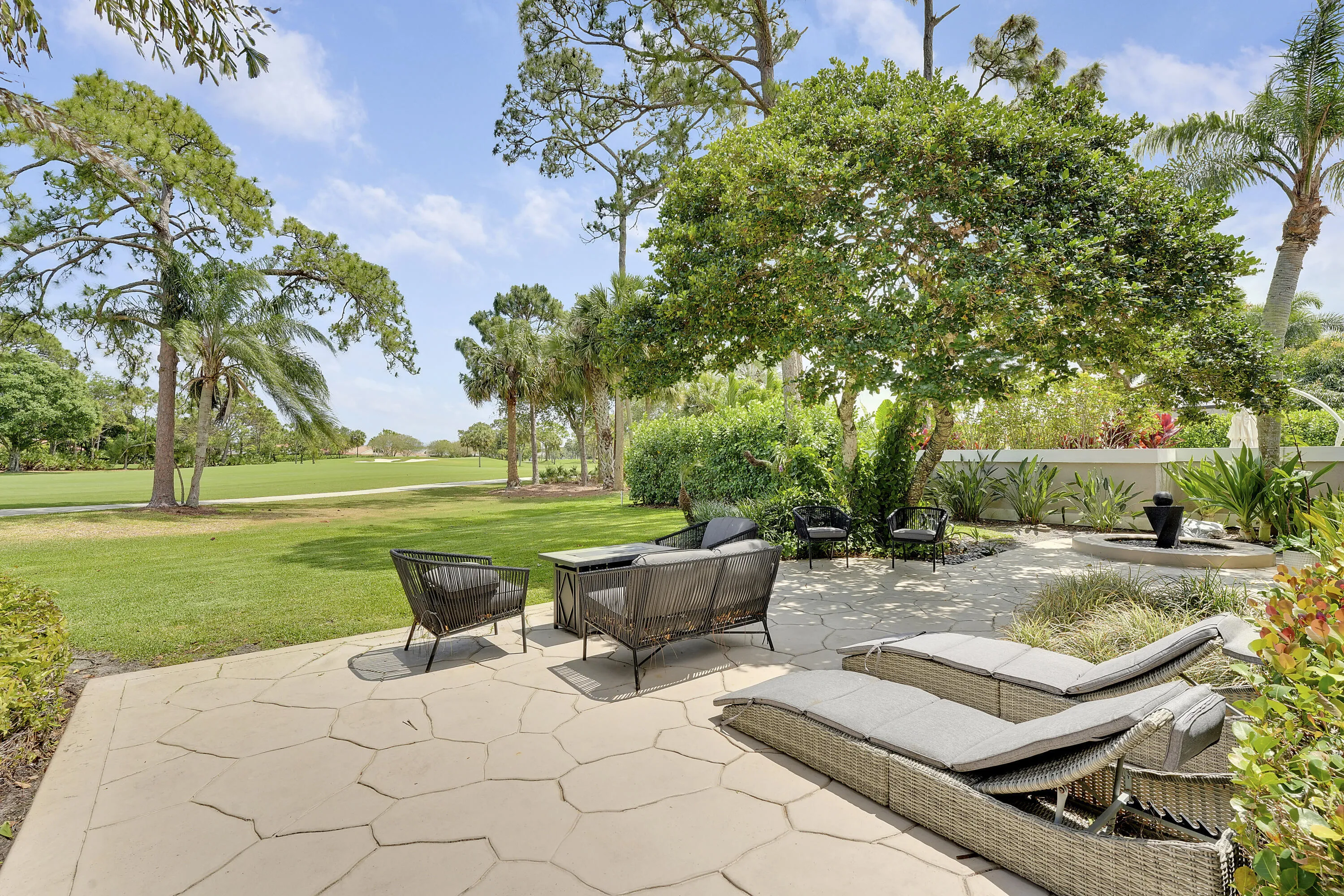 Backyard with Golf Views