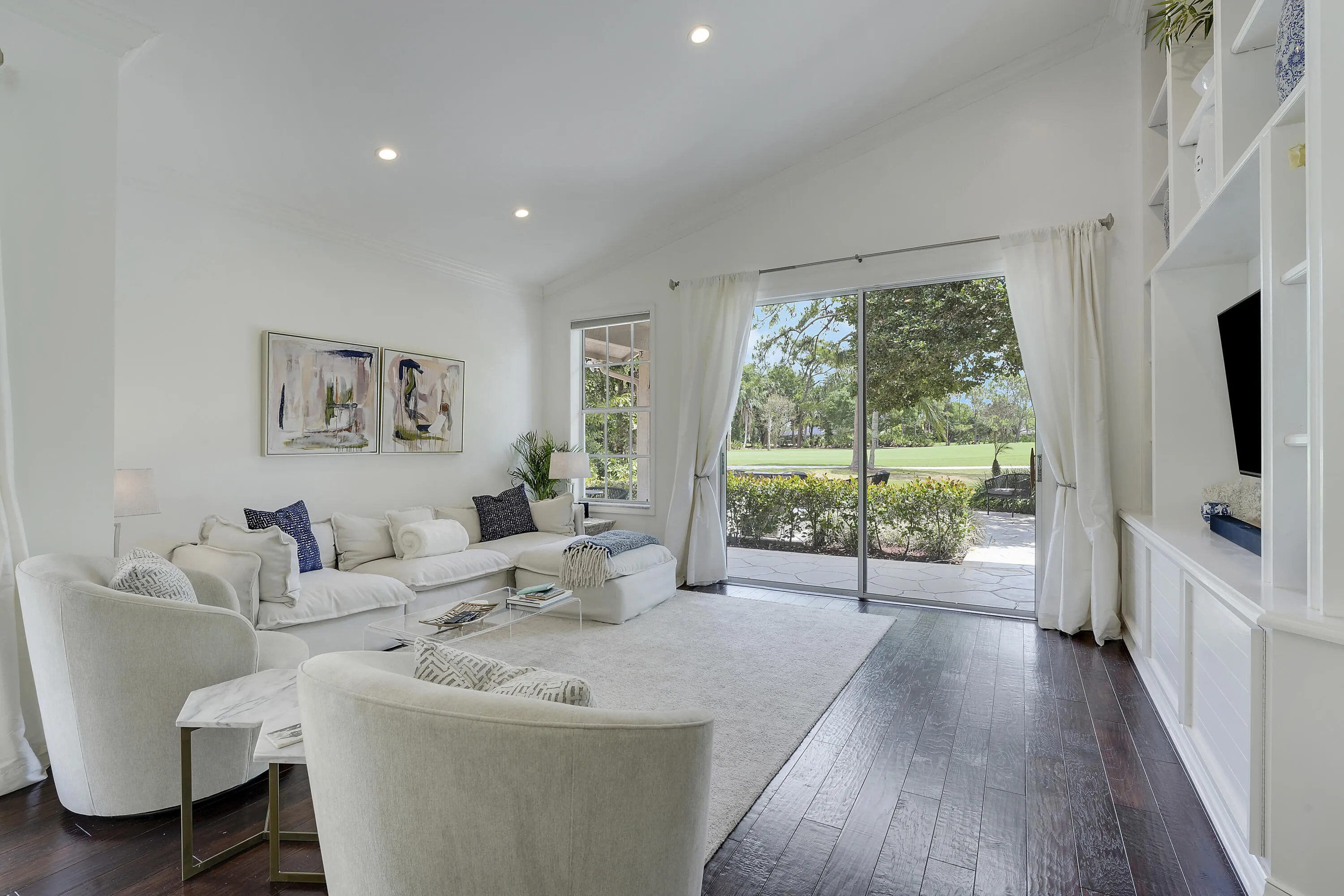 Living Space with Golf Views