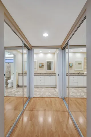 Two walk in closets