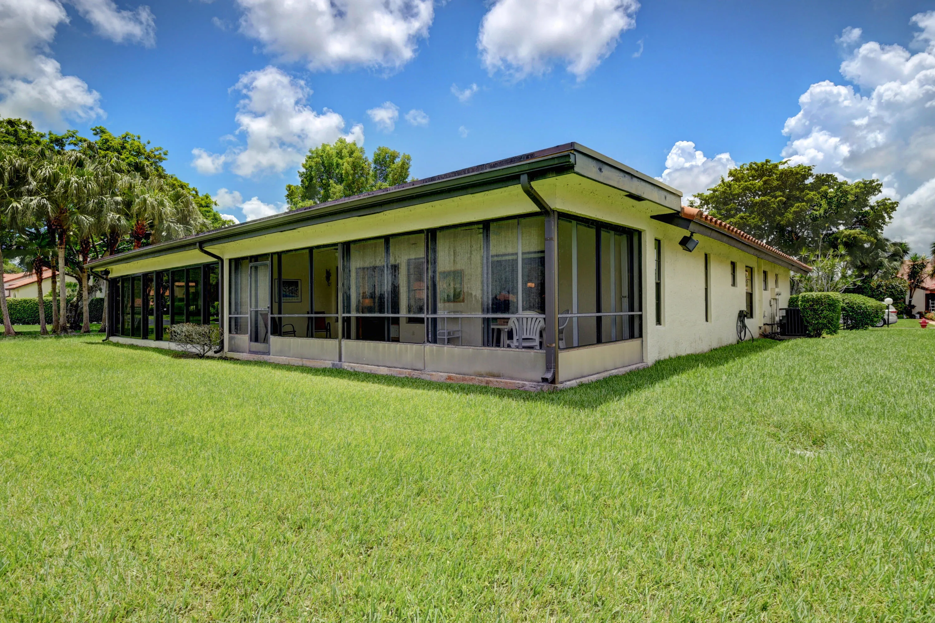 Rear of home