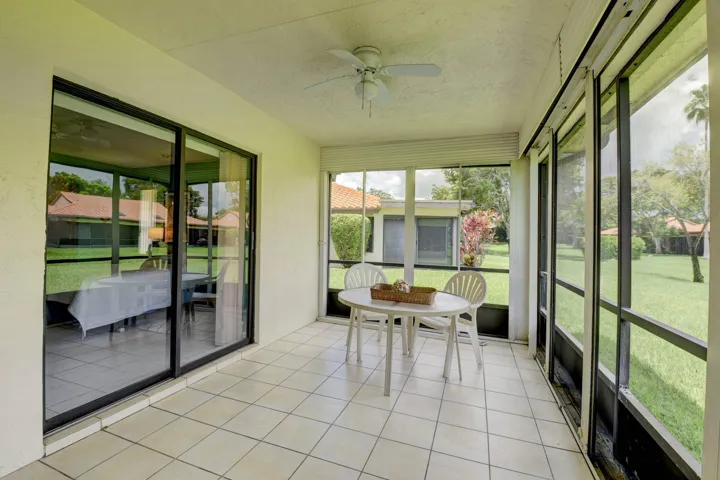 Spacious private screened patio