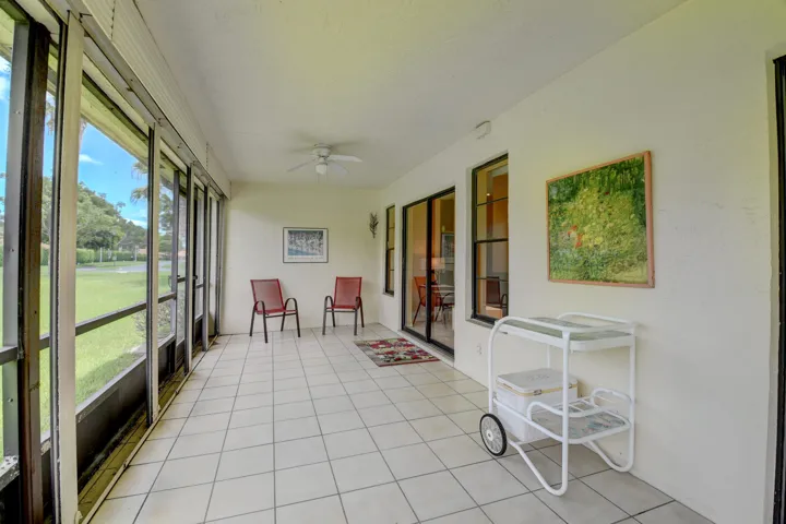 Spacious private screened patio