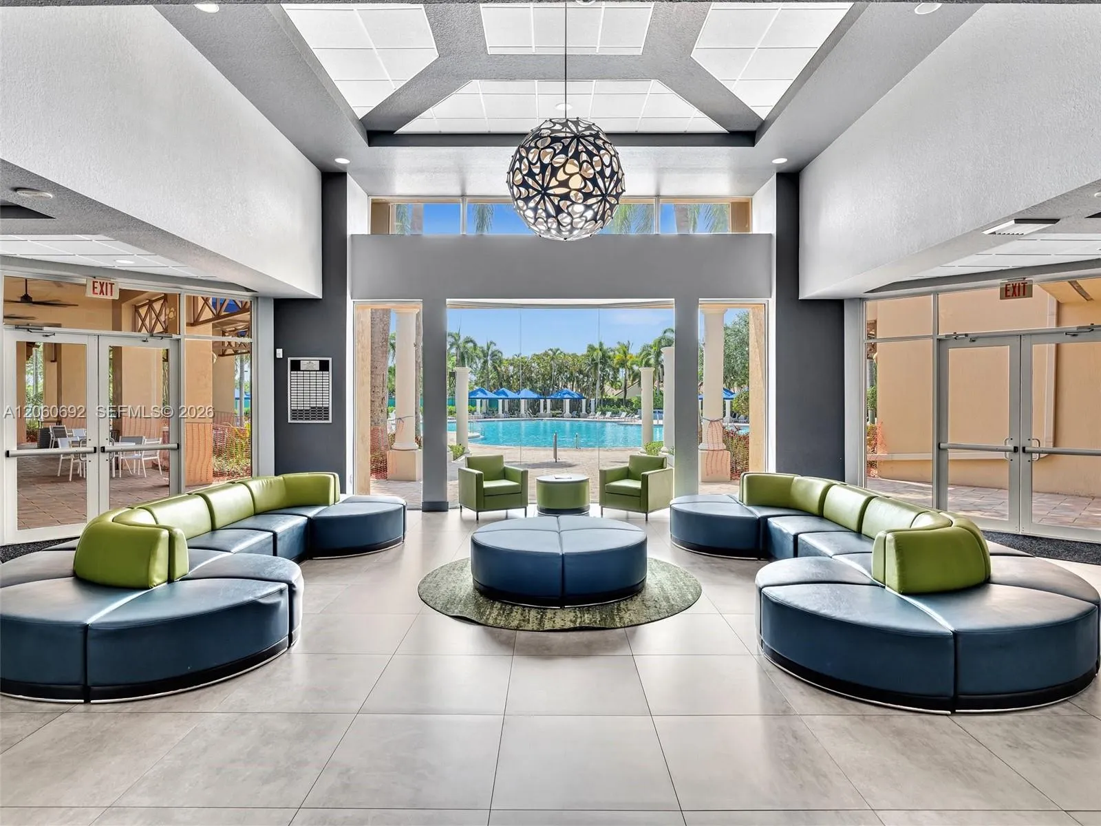 Clubhouse lobby