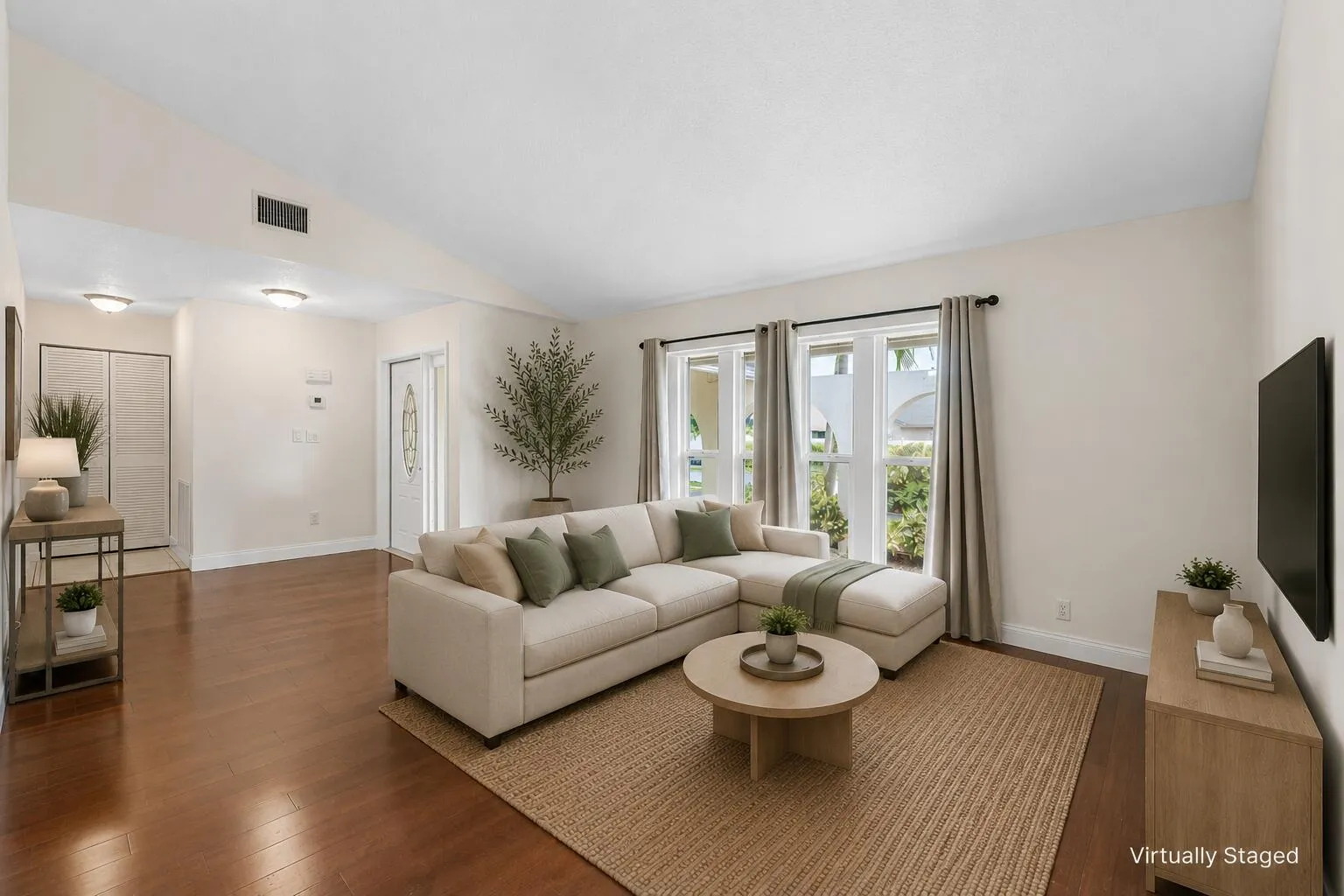 Virtually Staged Living Room