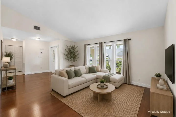 Virtually Staged Living Room