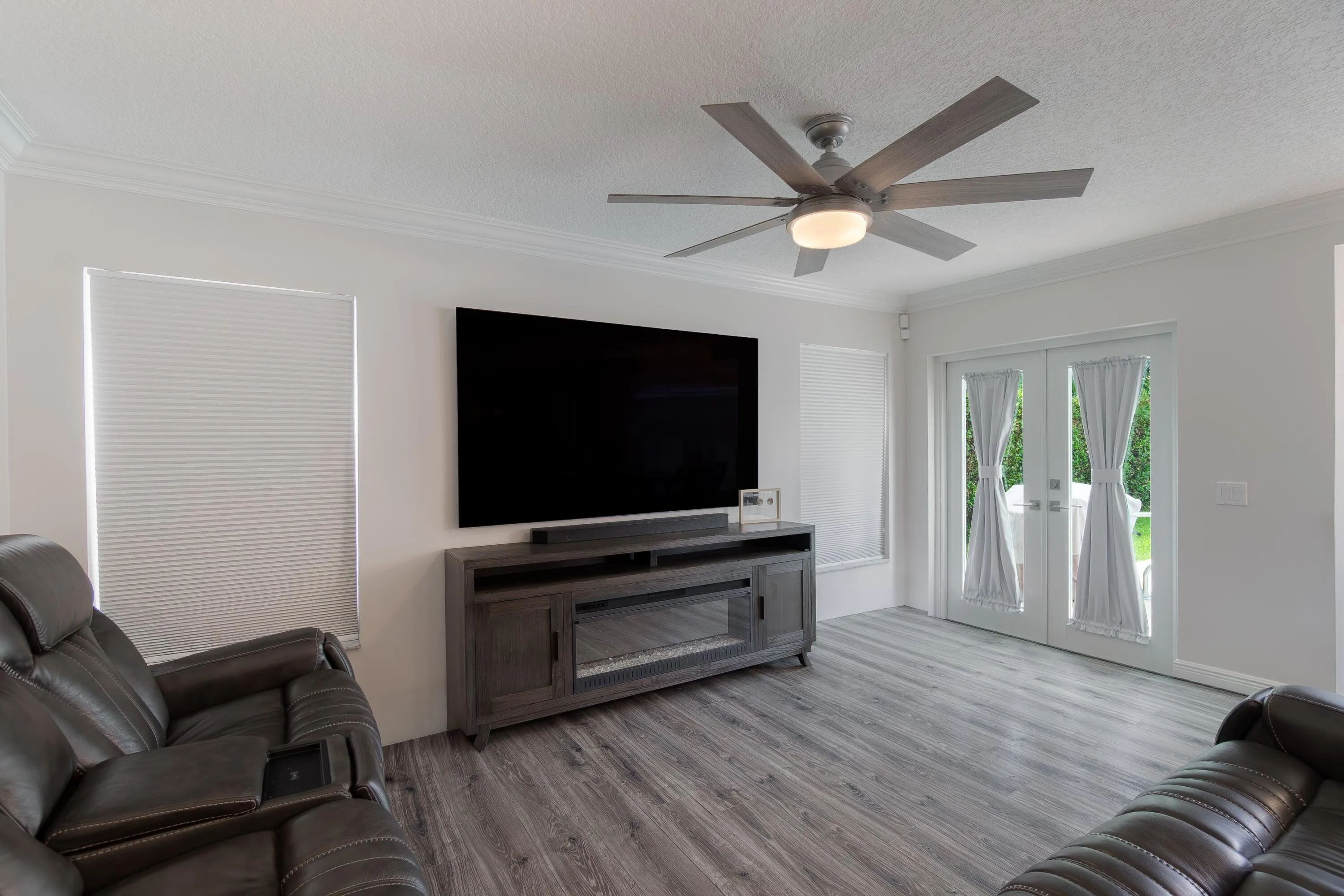 Den / Family Room with pool exit