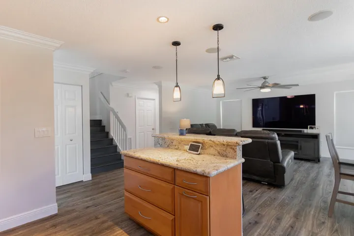 Snack bar in kitchen