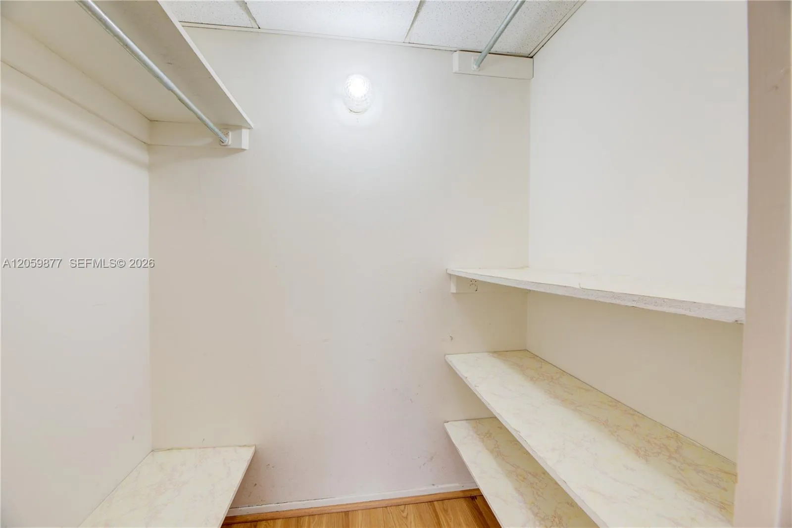 walk-in closet in bedroom for you to utilize