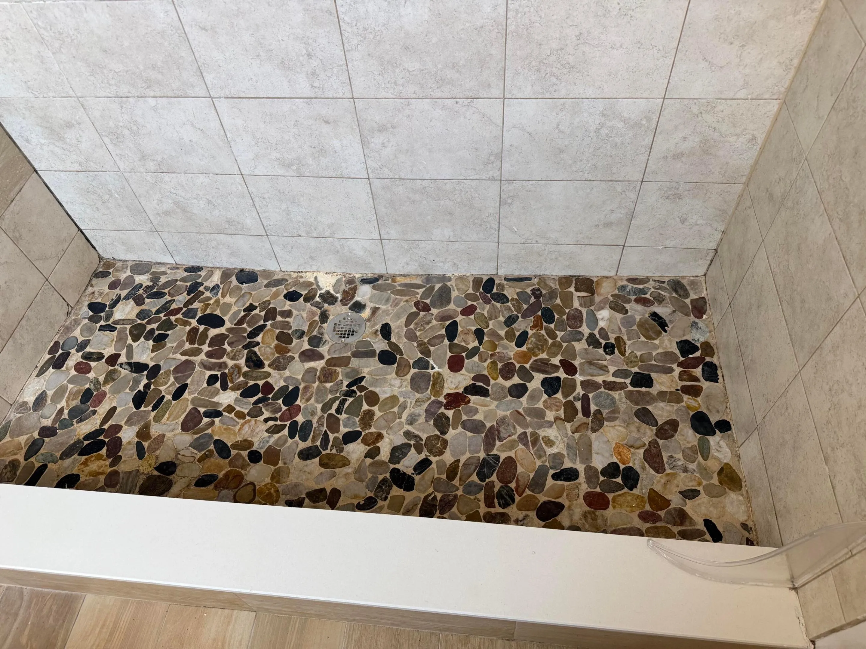 River Rock Shower Floor