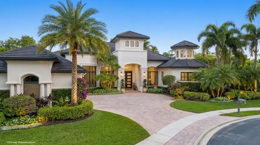 Virtually renovated exterior