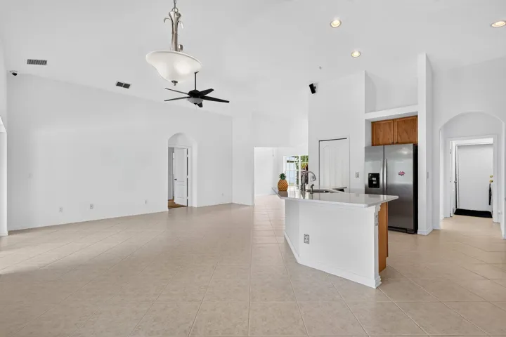 Living Room and Kitchen Area