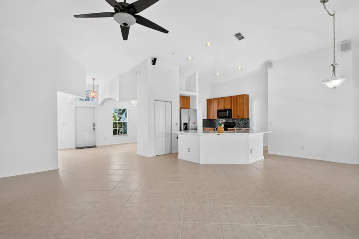 Living Room and Kitchen Area