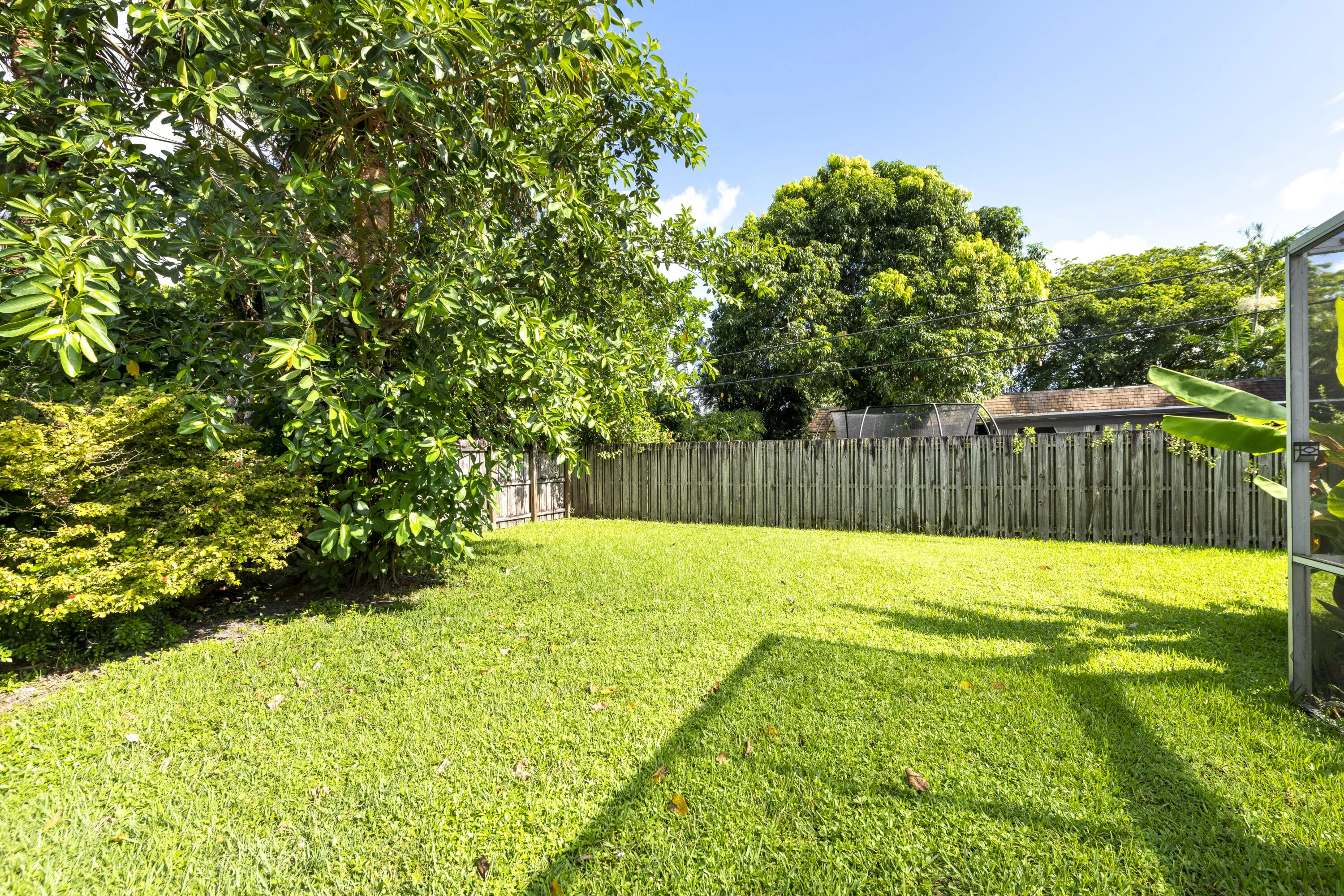 huge backyard