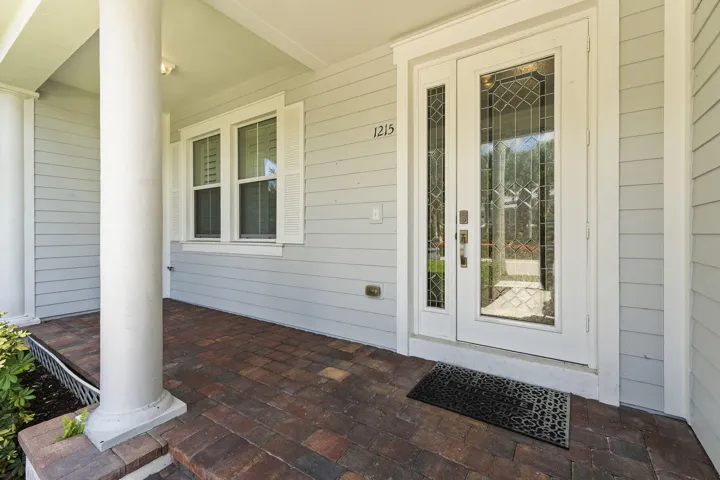Front entrance patio
