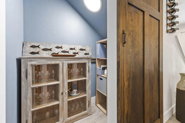 Storage closet off the dining area