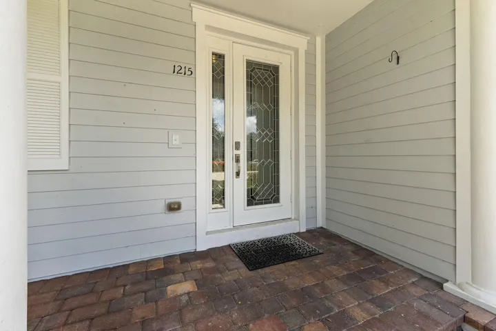 Front entrance patio