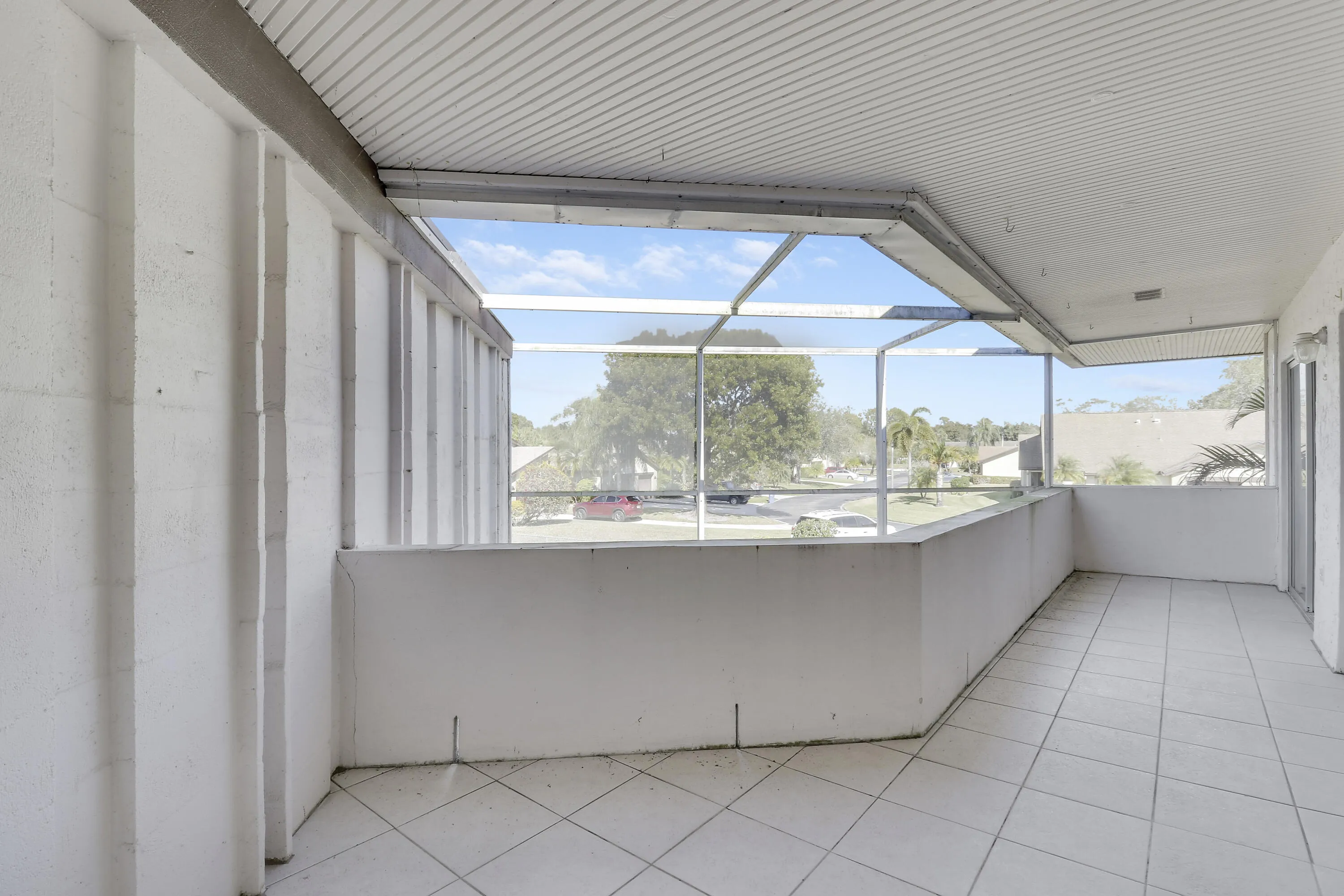 Large screened in patio- with two sliders- one from the living room and one from the master bedroom
