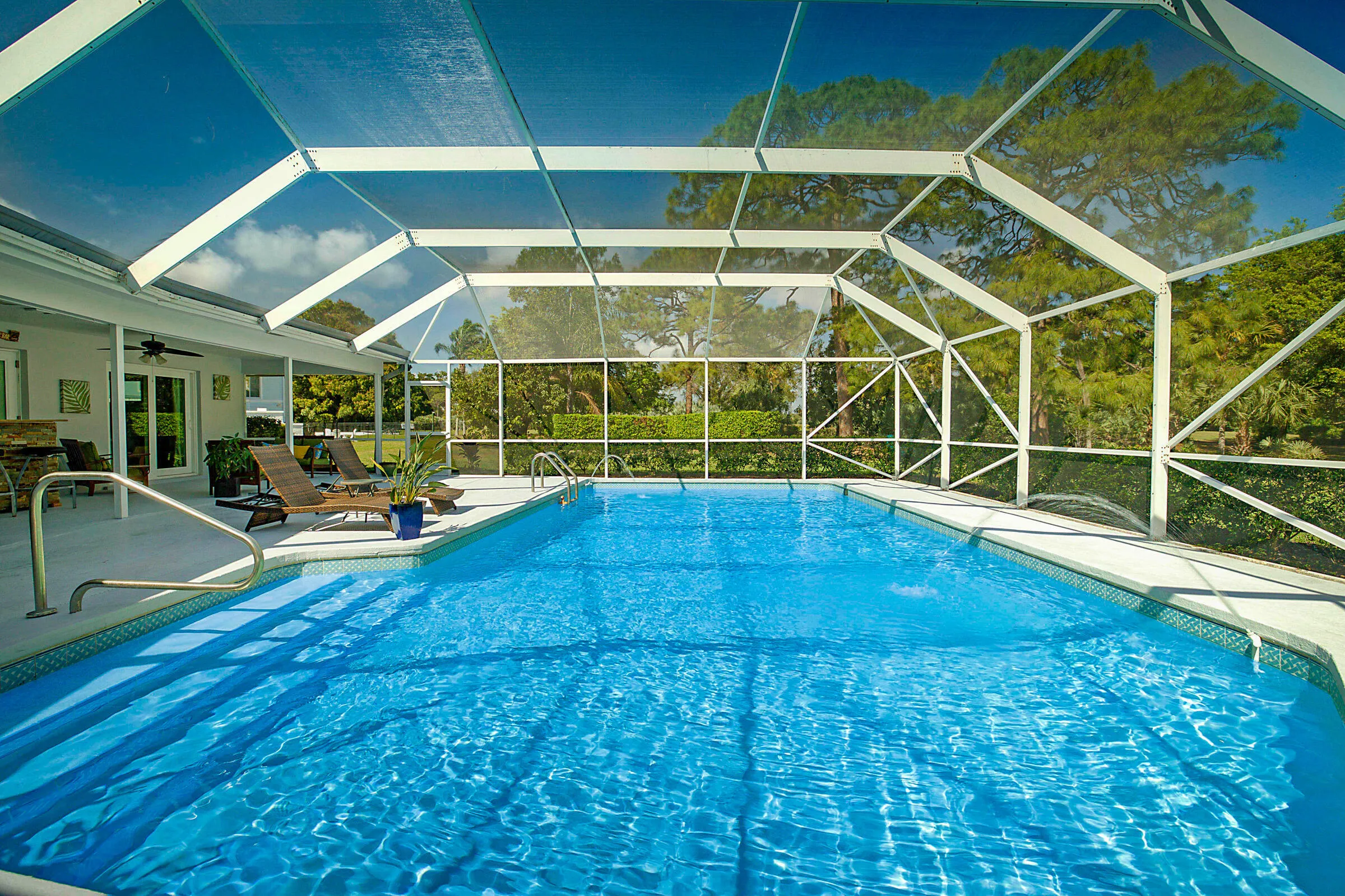 swim laps in you oversized pool