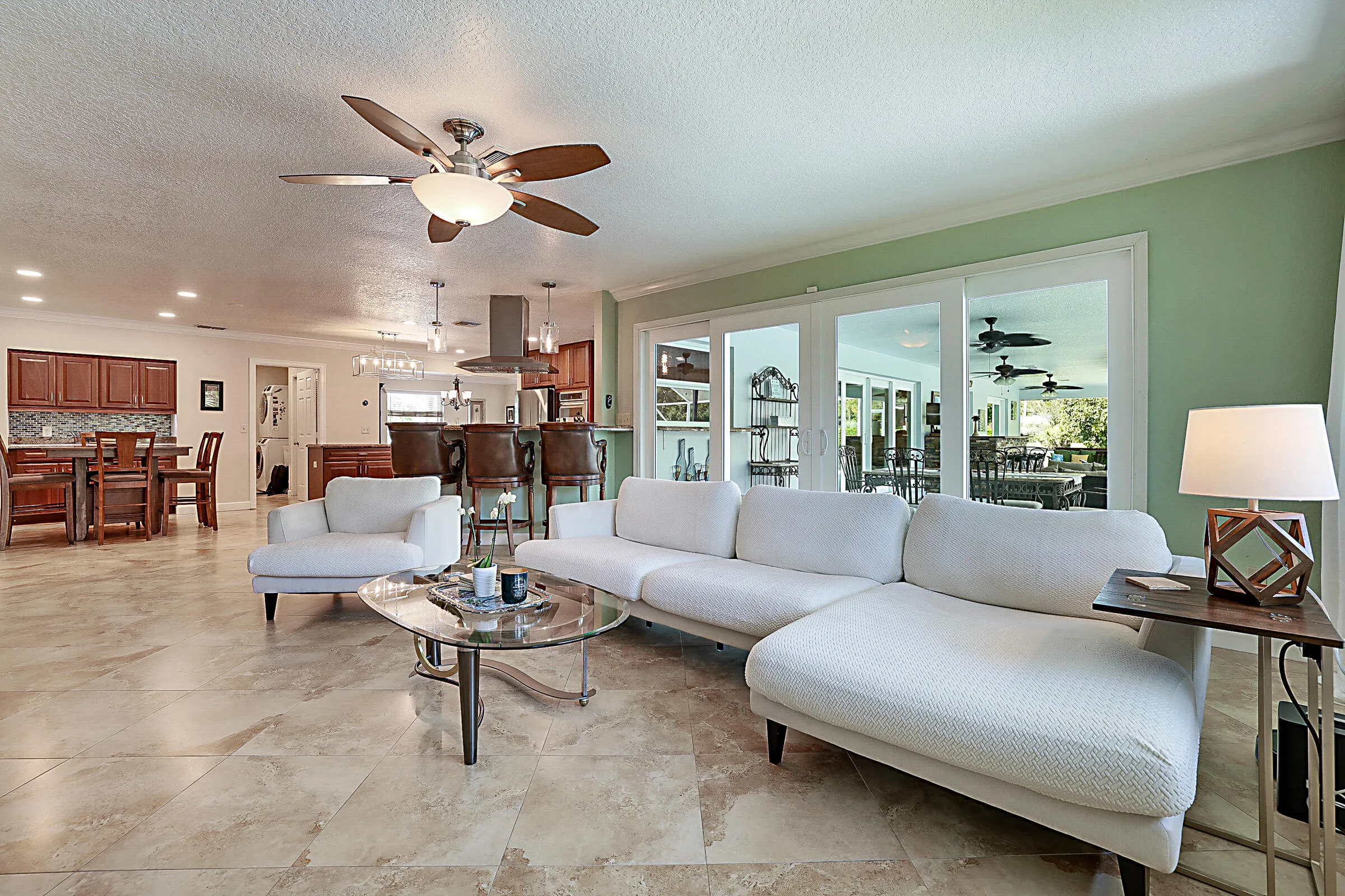 Family room is a great place to gather and watch TV