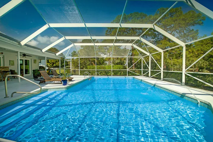 swim laps in you oversized pool