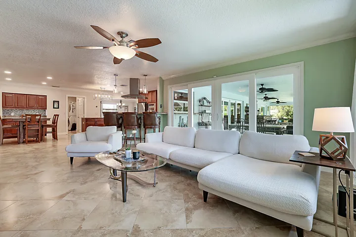 Family room is a great place to gather and watch TV