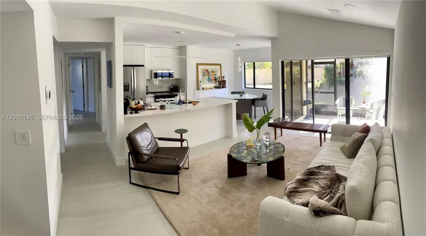 Bright Interior Viewed From Entry Foyer