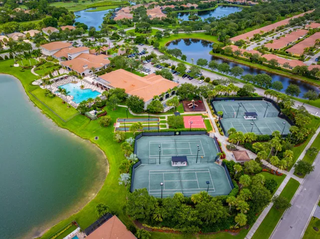 Tennis court view