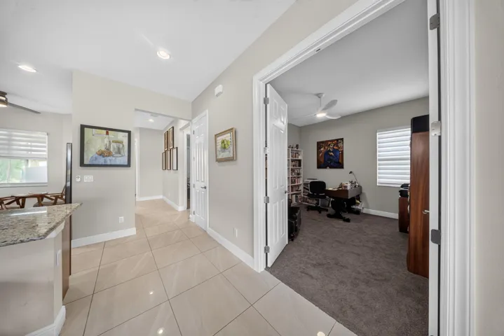 Office entry from kitchen