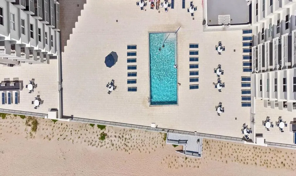 Huge new pool deck and BBQ area