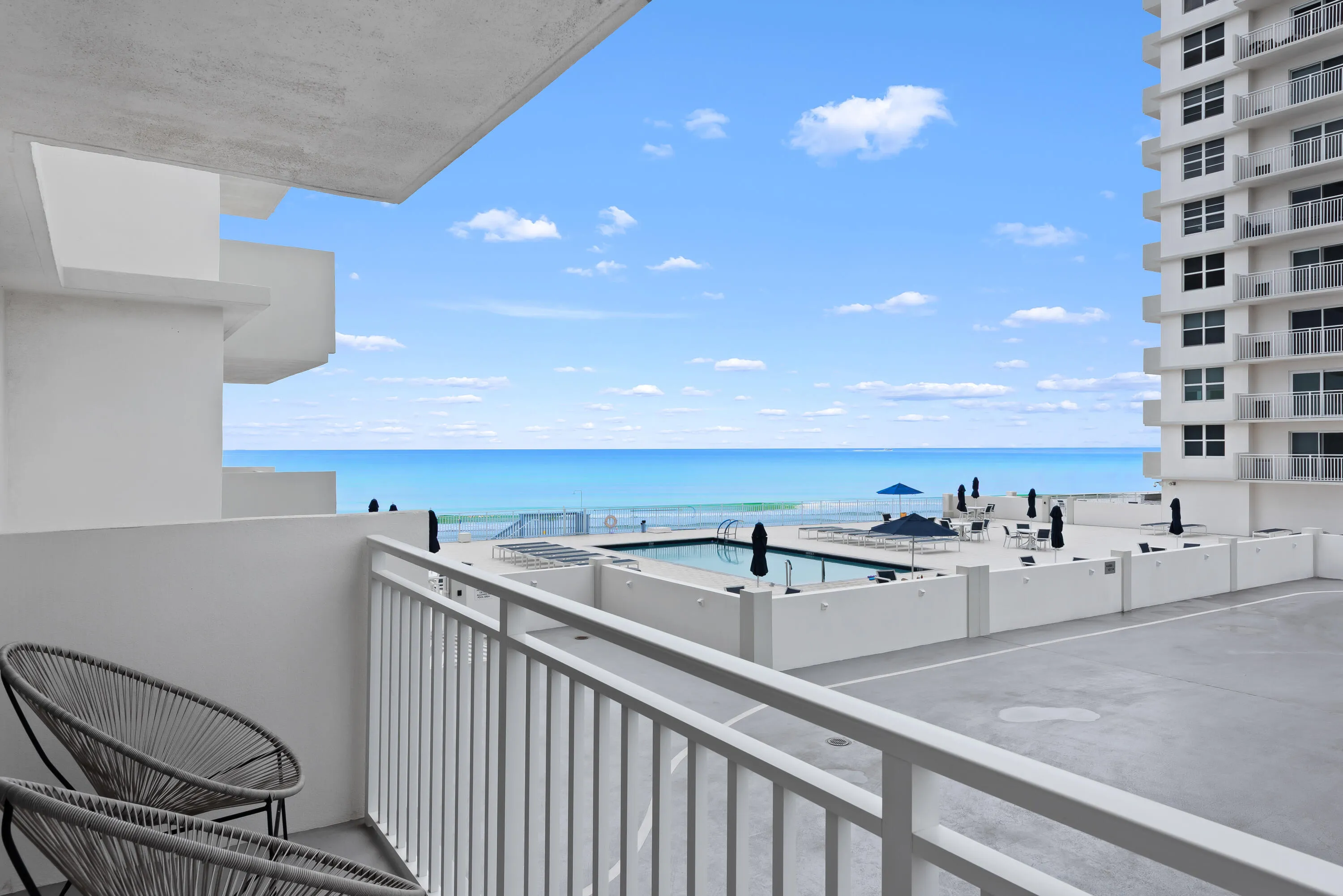 Enjoy the ocean breeze from your balcony