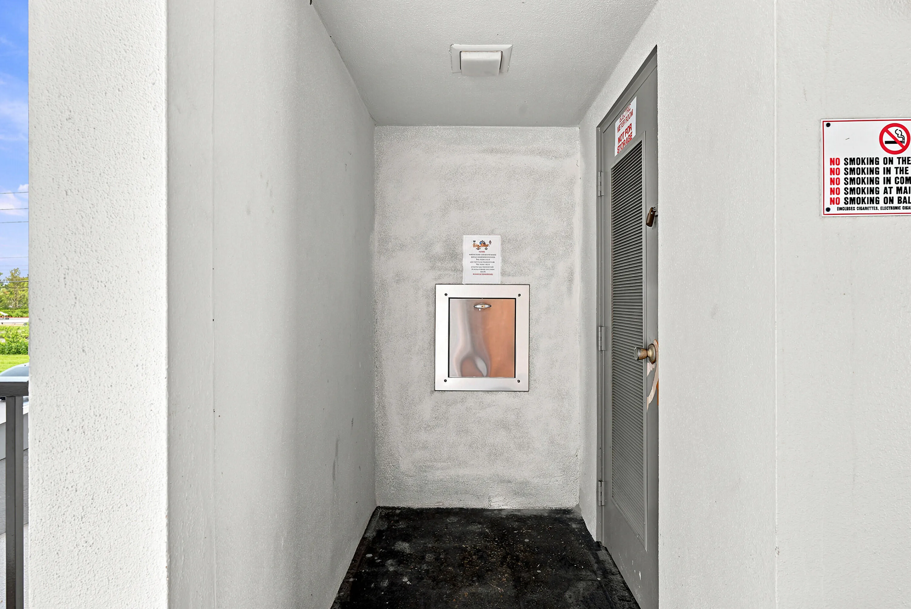 Trash Chute Across From Elevator