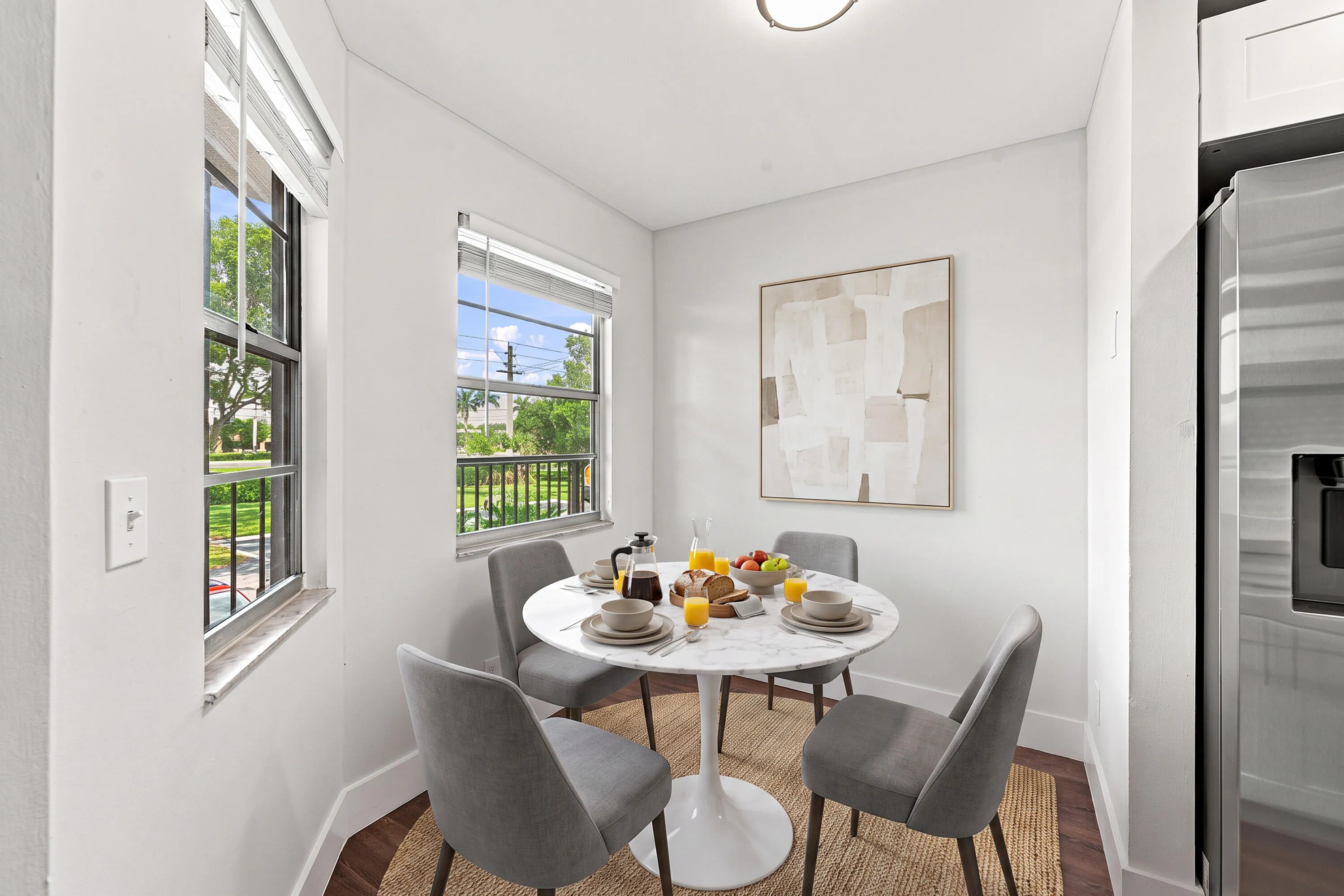 Breakfast Nook (Staged) w/Water Views