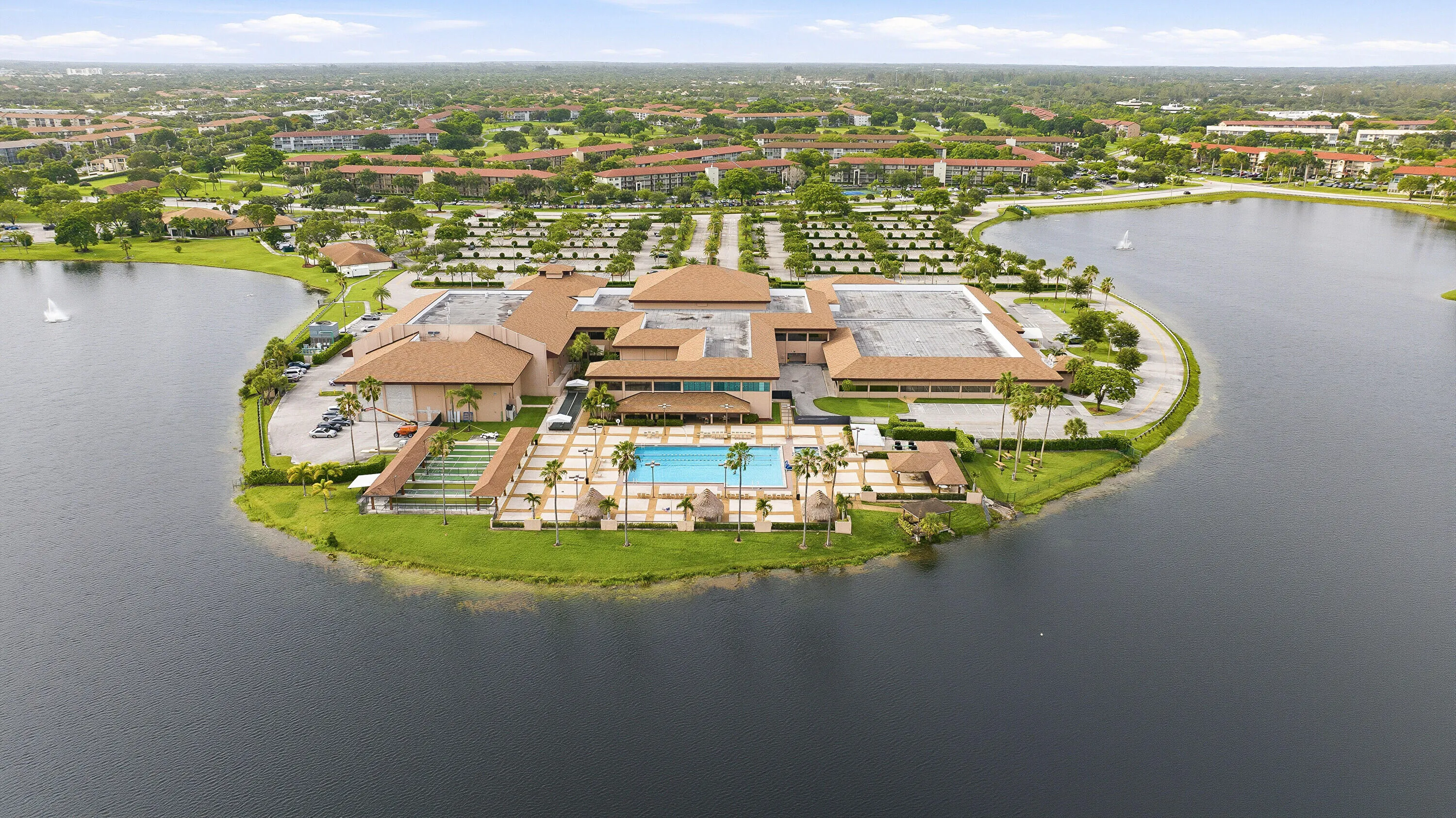 Amazing Waterfront Amenities Aerial View