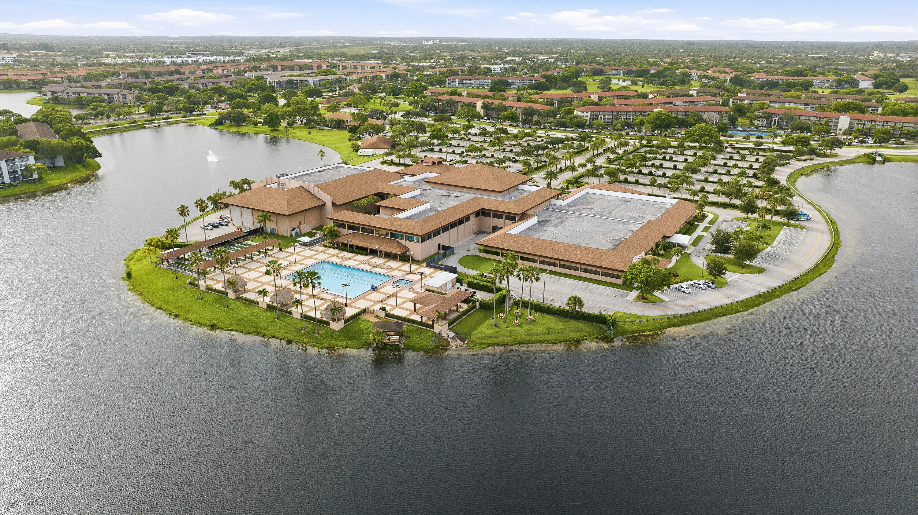 Amazing Waterfront Amenities Aerial View