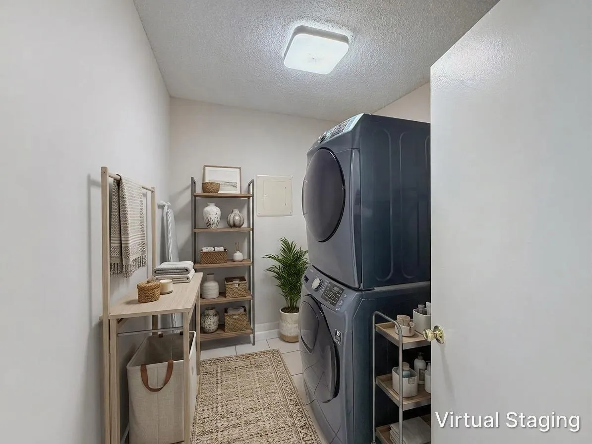 Laundry Room Virtually Staged