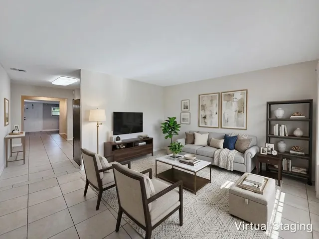 Living Area Virtually Staged