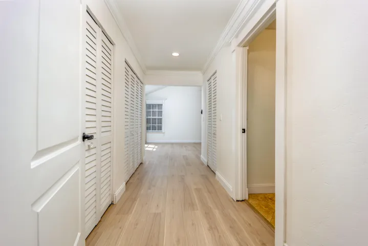 primary closet hallwaybedroom
