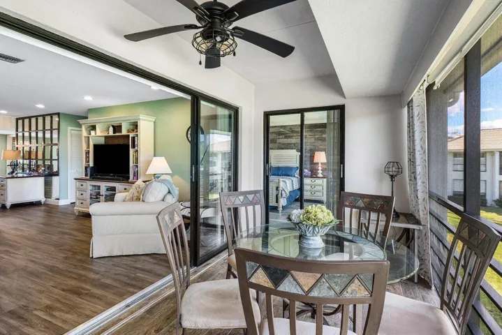 Screened Porch Living Area