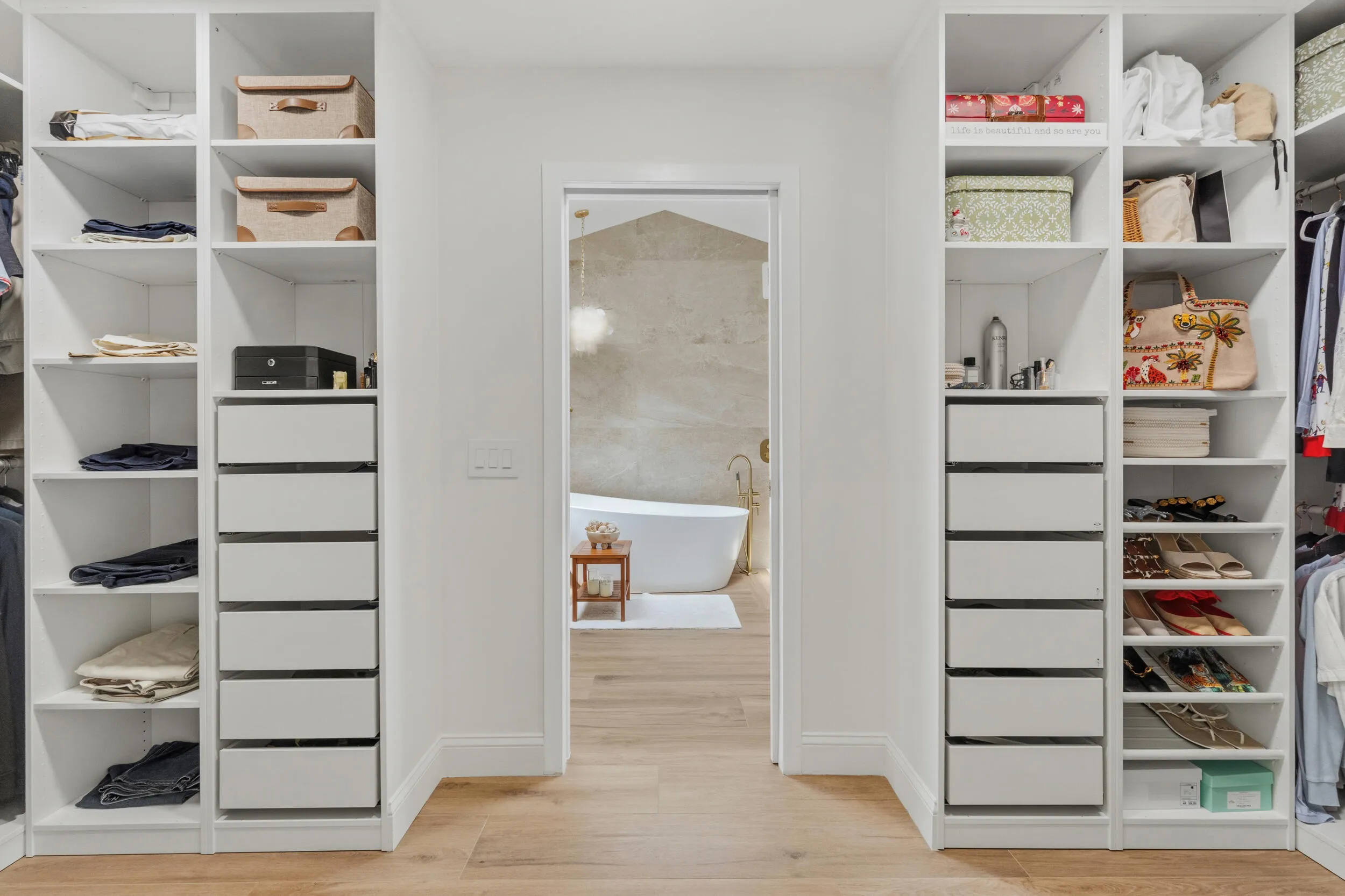 Primary closet