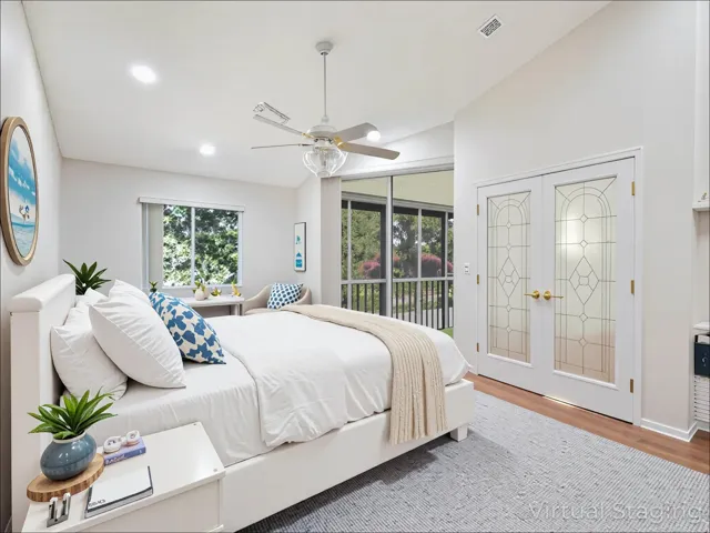 Primary Bedroom Staged